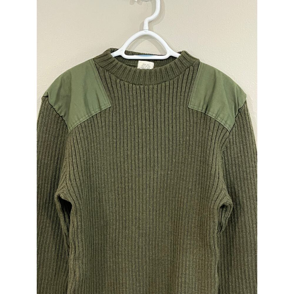 US Marine Corps Wool Sweater Military Issue Size 42 Olive Drab - Picture 2 of 10